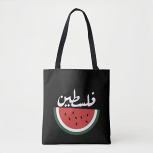 Palestina watermeloen-Palestina Arabisch woord"فلس Tote Bag