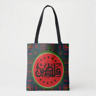 Palestina watermeloen-Palestina Arabisch woord"فلس Tote Bag