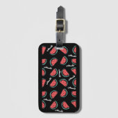 Palestina Watermeloen Patroon Palestijnse Vlag Bagagelabel (Voorkant (verticaal))