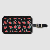 Palestina Watermeloen Patroon Palestijnse Vlag Bagagelabel (Voorkant (horizontaal))