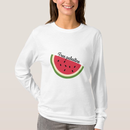 Palestina watermeloen t-shirt (Voorkant)