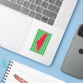 PALESTINA WATERMELOEN VLAG KAART STICKER (Laptop met iPhone)