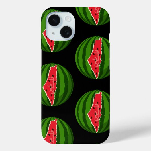 Palestina Watermeloen Vlag Kaart. Vrije Palestijne Case-Mate iPhone Case (Achterkant)