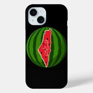 Palestina Watermeloen Vlag Kaart. Vrije Palestijne iPhone 15 Case
