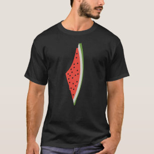 Palestina Watermeloen Vlag Kaart. Vrije Palestijne T-shirt