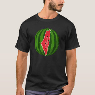 Palestina Watermeloen Vlag Kaart. Vrije Palestijne T-shirt
