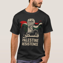 Palestina weerstand t-shirt