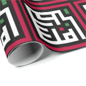 Palestina woord in het Arabisch Wordart- vierkant  Cadeaupapier (Rol Hoek)