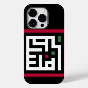 Palestina woord in het Arabisch Wordart- vierkant Case-Mate iPhone 14 Pro Hoesje