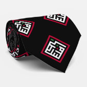 Palestina woord in het Arabisch Wordart- vierkant Stropdas (Opgerold)