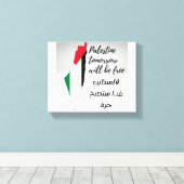 Palestina zal morgen gratis Canvas Print zijn (Insitu (Houten vloer))