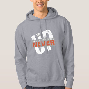 PALESTINA ZAL NOOIT OPGEVEN   Bold Grunge-protest Hoodie