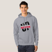 PALESTINA ZAL NOOIT OPGEVEN | Bold Grunge-protest Hoodie (Voorkant volledig)