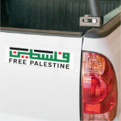 Palestina zal vrij zijn bumpersticker (Op Truck)
