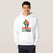 Palestina zal vrij zijn hoodie (Voorkant volledig)