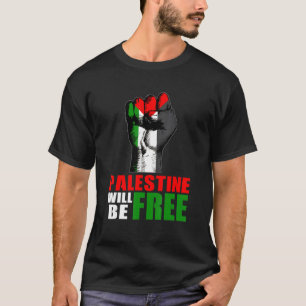Palestina zal vrij zijn van Mannen voor de onderst T-shirt