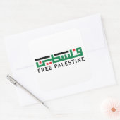 Palestina zal vrij zijn vierkante sticker (Envelop)