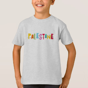 PALESTINE Arabisch, kleurrijke kinderen T-shirt