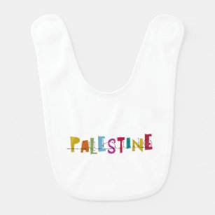 PALESTINE Arabische benaming kleurig Baby Slabbetje