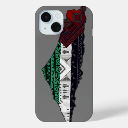 Palestine Borduurwerk tatreez Patroon vlag kaart g Case-Mate iPhone Case (Achterkant)