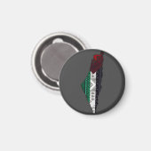 Palestine Borduurwerk tatreez Patroon vlag kaart g Magneet (Voorkant / Achterkant)