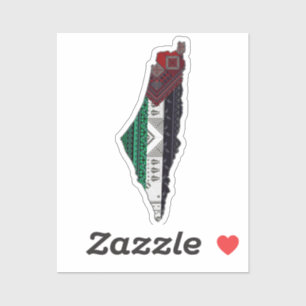 Palestine Borduurwerk tatreez Patroon vlag kaart g Sticker