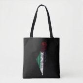 Palestine Borduurwerk tatreez Patroon vlag kaart g Tote Bag (Voorkant)