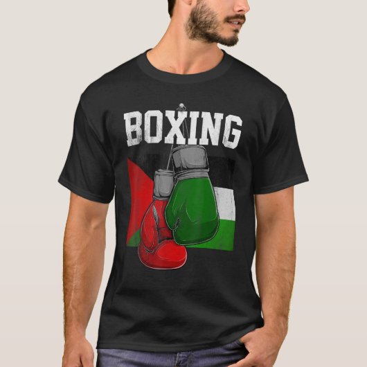 Palestine Boxing Glove Boxer Boxer Boxing Palestin T-shirt (Voorkant)