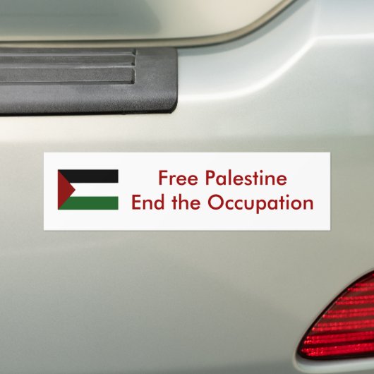 Palestine Bumpersticker (Op auto)
