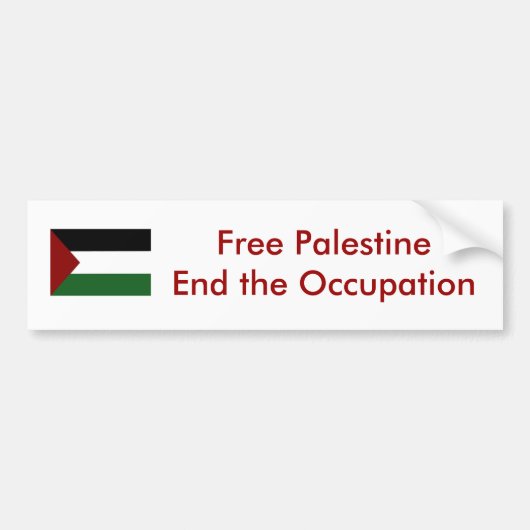 Palestine Bumpersticker (Voorkant)