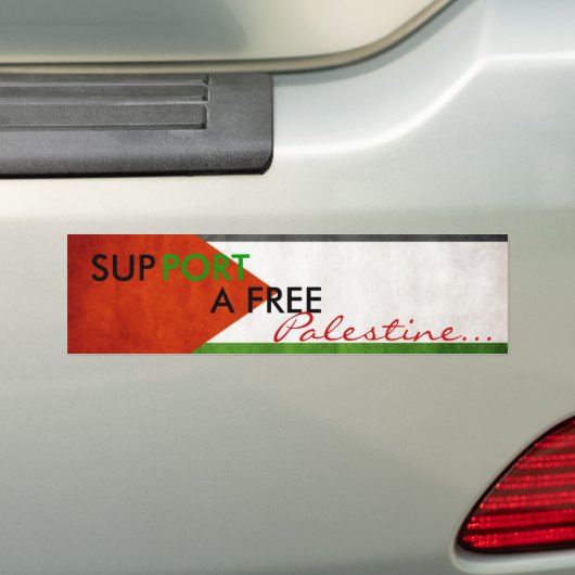 Palestine Bumpersticker (Op auto)