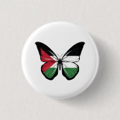 Palestine Butterfly-vlag Ronde Button 3,2 Cm (Voorkant)
