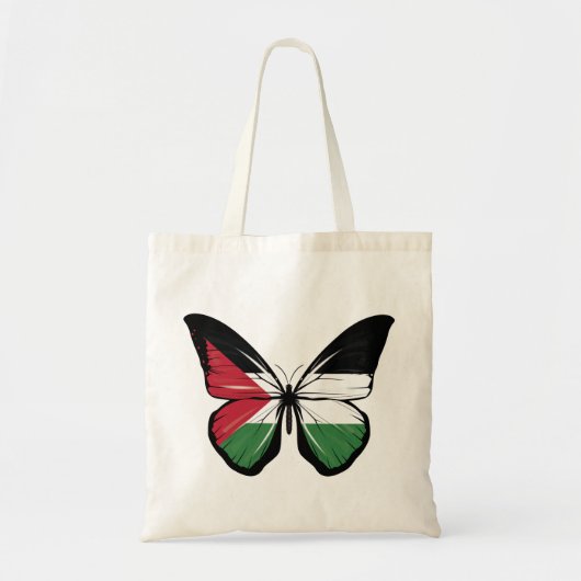 Palestine Butterfly-vlag Tote Bag (Voorkant)