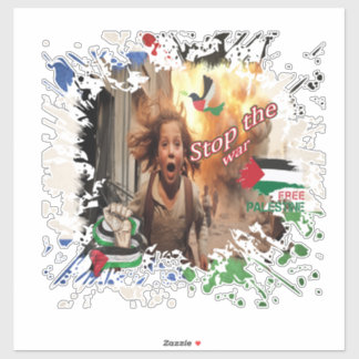 Palestine Car Sticker, Palestijns vlaggensticker,  Sticker