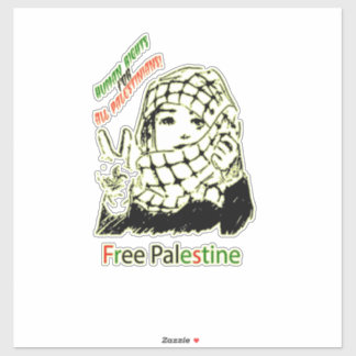Palestine Car Sticker, Palestijns vlaggensticker,  Sticker