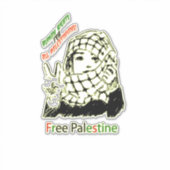 Palestine Car Sticker, Palestijns vlaggensticker,  Sticker (Voorkant)