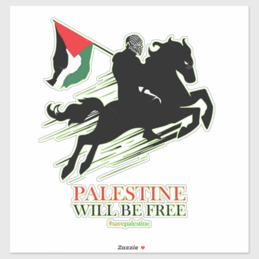 Palestine Car Sticker, Palestijns vlaggensticker, Sticker (Vel)