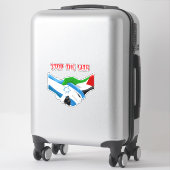 Palestine Car Sticker, Palestijns vlaggensticker,  Sticker (Koffer)