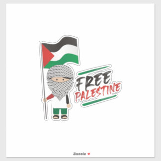 Palestine Car Sticker, Palestijns vlaggensticker,  Sticker