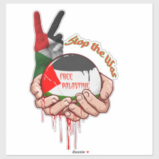 Palestine Car Sticker, Palestijns vlaggensticker,  Sticker