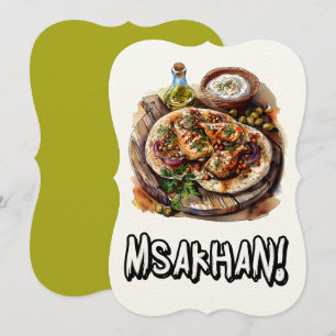Palestine Cuisine Msakhan Olijfolie- مسخنفسلط ي ن Kaart