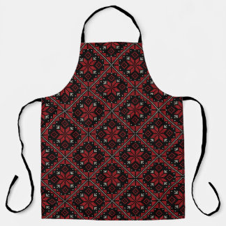 Palestine Embroidery Tatreez Pattern12 crm-red Schort