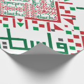 Palestine Embroidery tatreez Pattern Cadeaupapier (Hoek)