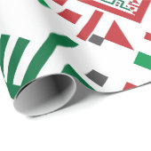 Palestine Embroidery tatreez Pattern Cadeaupapier (Rol Hoek)