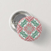 Palestine Embroidery tatreez Pattern Ronde Button 3,2 Cm (Voorkant /achterkant)