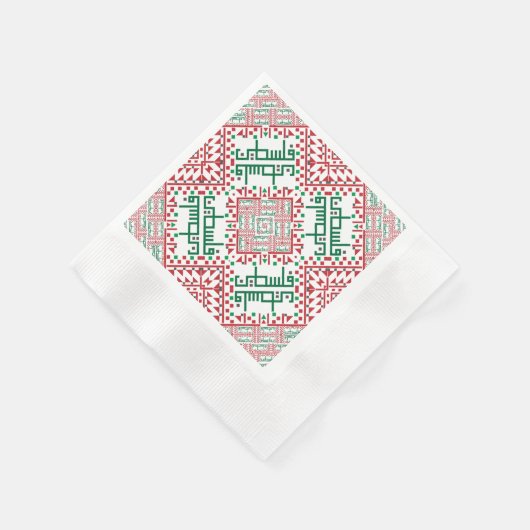 Palestine Embroidery tatreez Pattern Servet (Hoek)