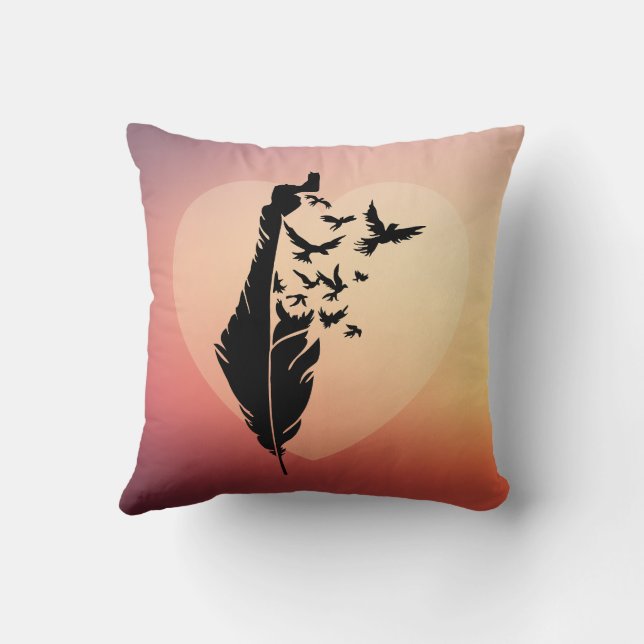Palestine Feather Kaart Palestijnse Vrijheid Kussen (Achterkant)
