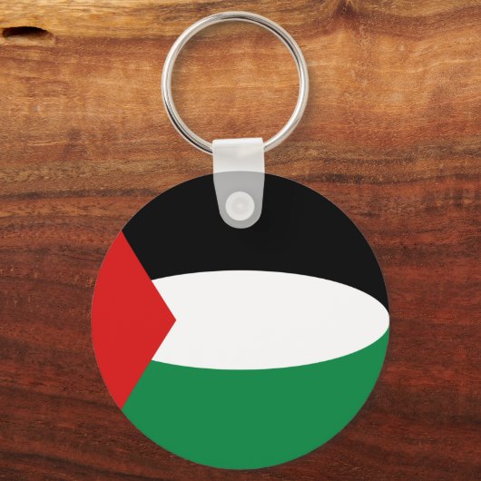 Palestine Fisheye Flag Sleutelhanger (Voorkant)