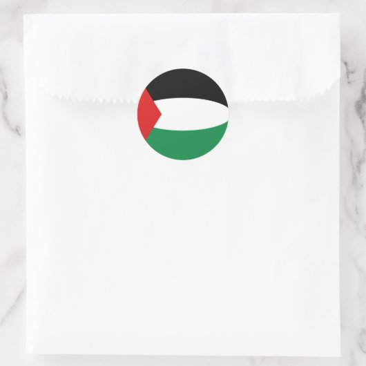 Palestine Fisheye Flag Sticker (Tas)