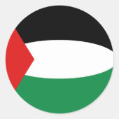 Palestine Fisheye Flag Sticker (Voorkant)
